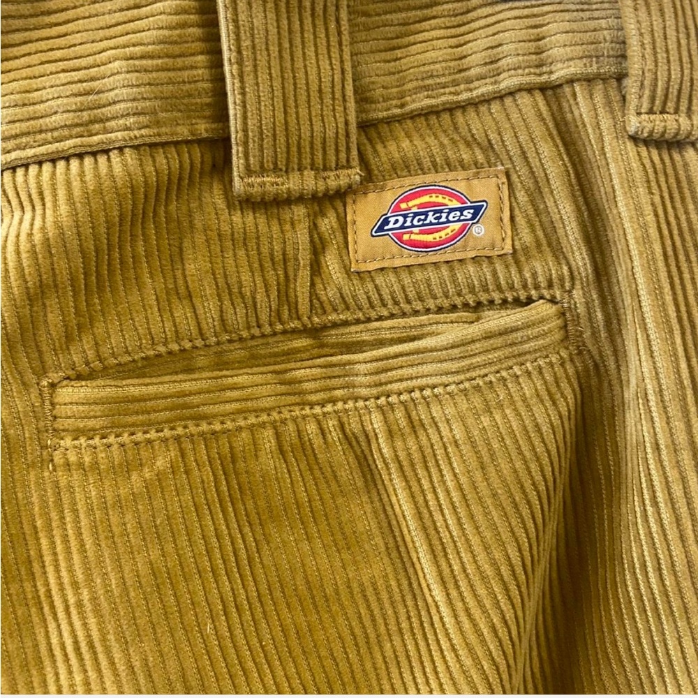 Mustard Corduroy Cropped Pants - Picture 5 of 6